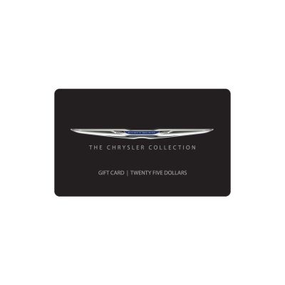 $25.00 Chrysler Collection Gift Card